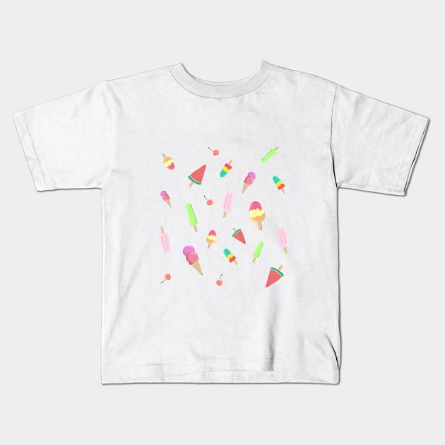 Fruity Ice cream Popsicle Kids T-Shirt by CITROPICALL